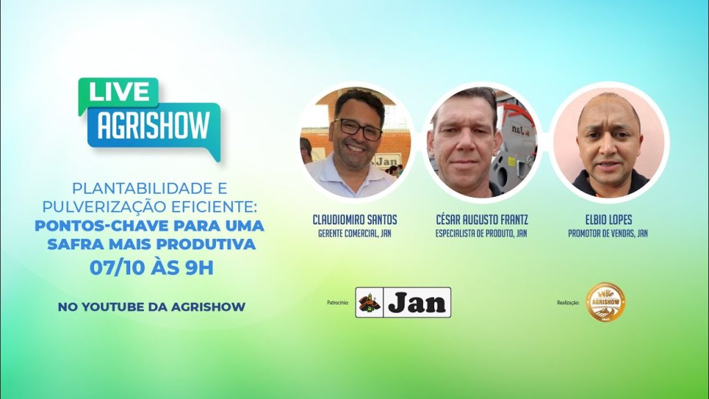 Plantabilidade e Pulverização eficiente: pontos-chave para uma safra mais produtiva – Live Agrishow