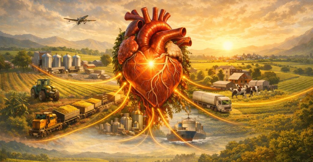 O coração que pulsa o Agro: O legado de Goldberg e a vida que vem do campo