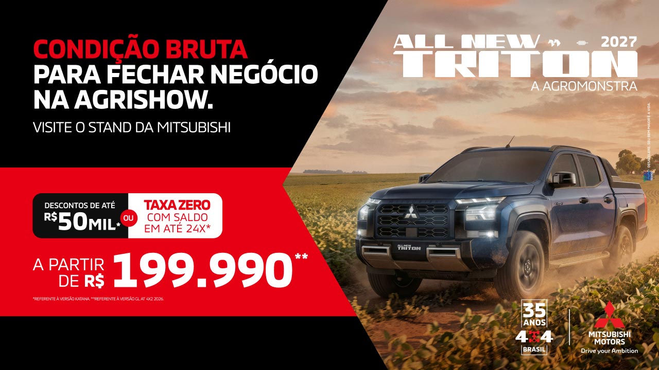 Conheça a nova Triton 2027 e aproveite condições exclusivas - Agrishow