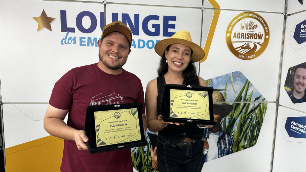 João e Larissa Pierobon: tecnologia, solo e sucessão familiar impulsionam o agro