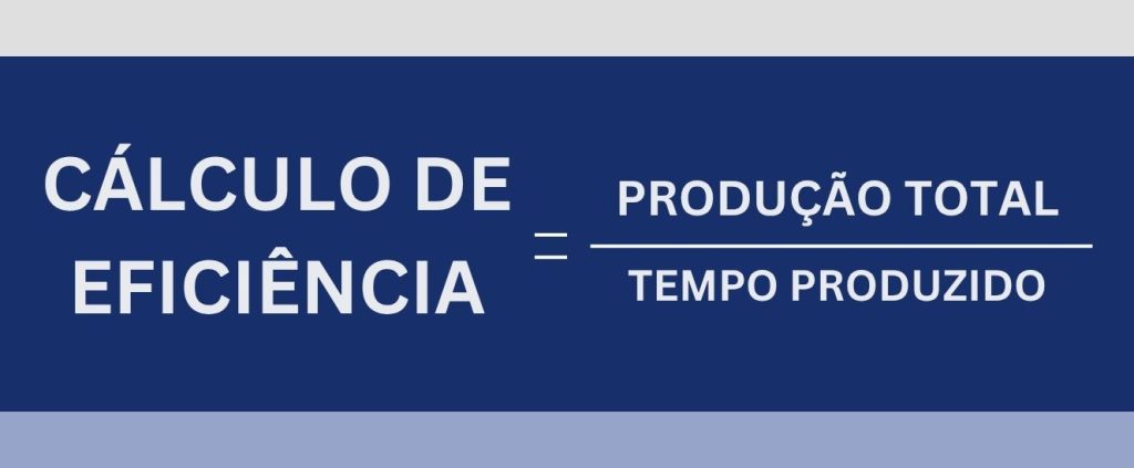 fórmula do cálculo de eficiência, uma das formas de cálculo de produção por hora