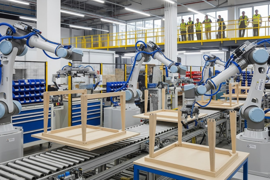 Como otimizar a logística interna com robôs AGVs em fábricas de móveis?