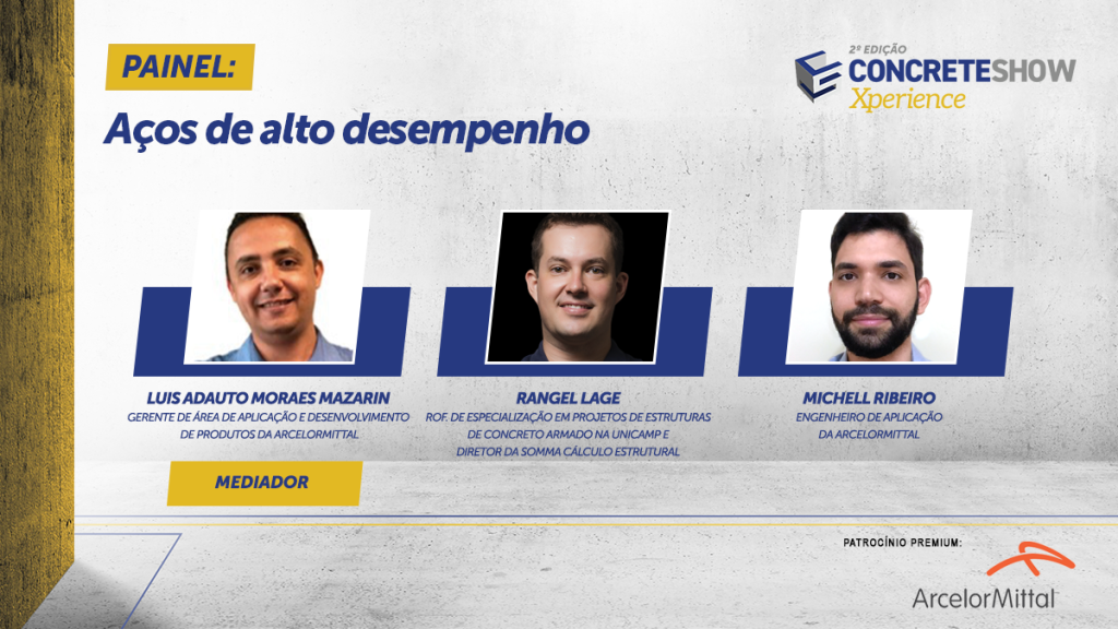 Novo aço de alta resistência é um dos destaques do Concrete Show Xperience