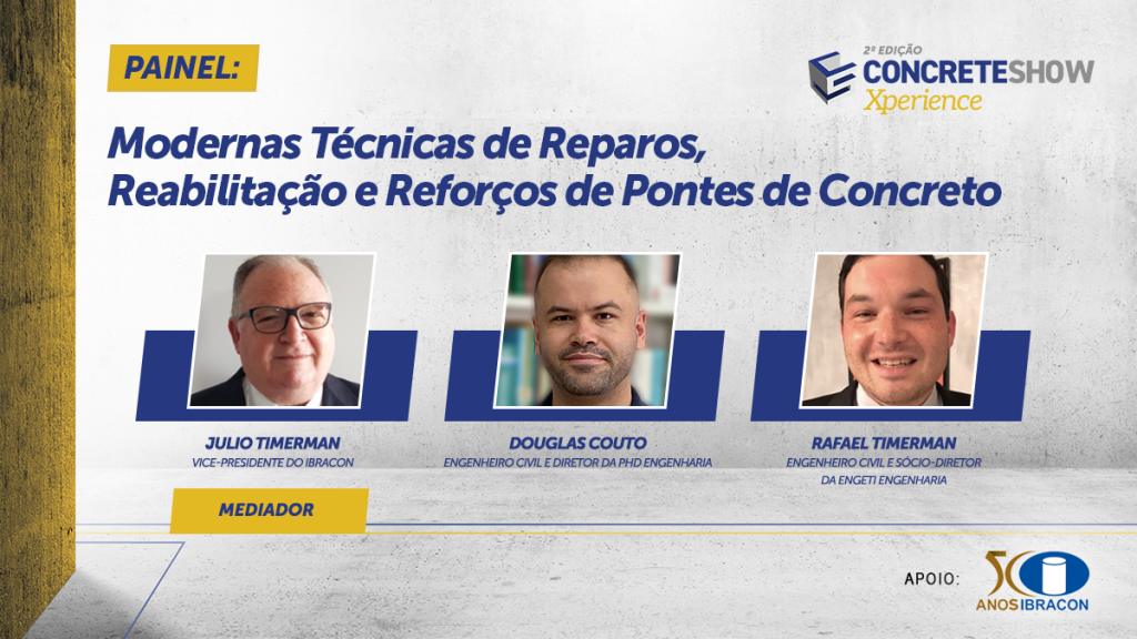 Recuperação de pontes e viadutos de concreto é destaque do Concrete Show Xperience