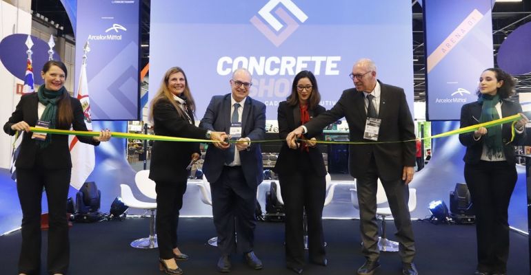 Projeções otimistas para o setor de construção marcam a abertura do Concrete Show