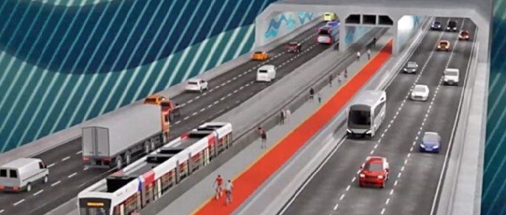 Pré-moldado de concreto no primeiro túnel submerso do Brasil