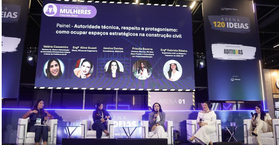 Mulheres na Construção: protagonismo feminino marca o Concrete Show 2026