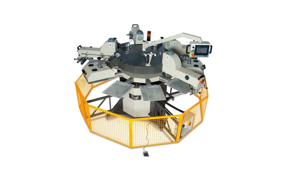 Carrossel automático para impressão serigráfica alia alta produtividade e baixo custo