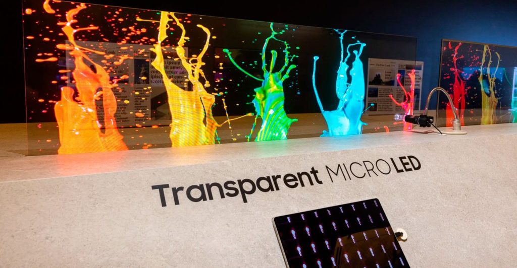MicroLED transparente: a nova fronteira dos displays digitais chegou