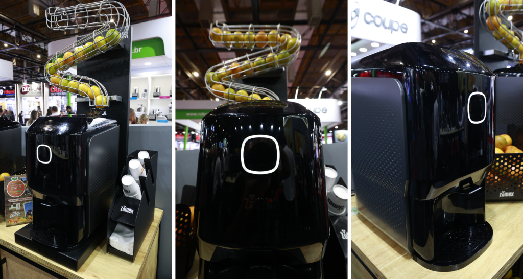 Máquina de suco de laranja da marca espanhola Zumex.png