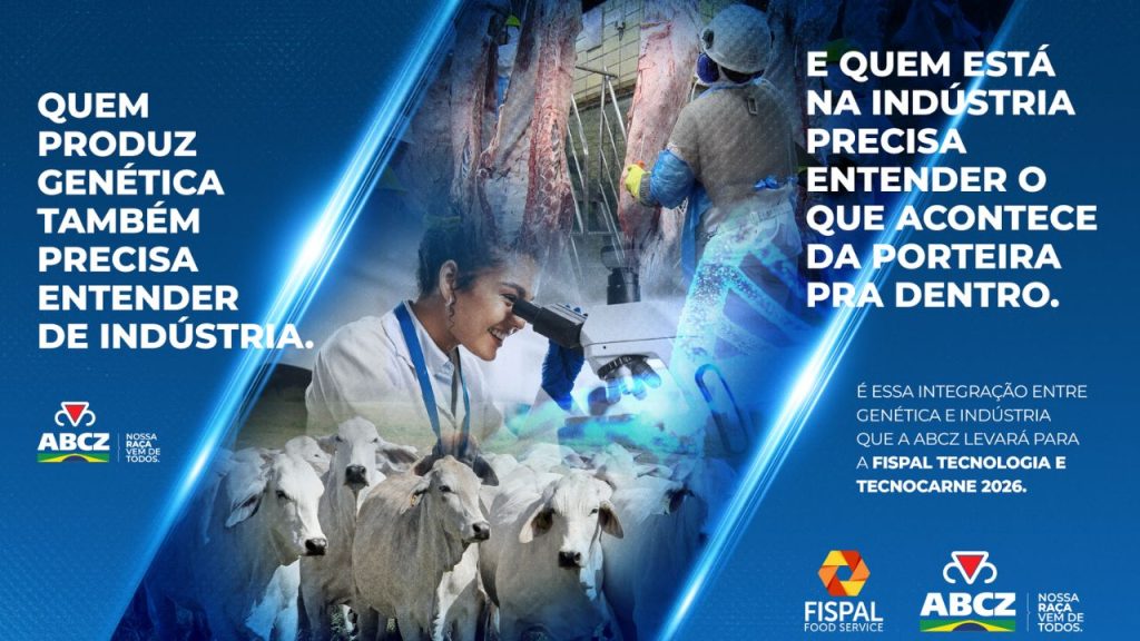 ABCZ destaca integração entre genética e indústria frigorífica na Fispal Tecnologia e TecnoCarne 2026