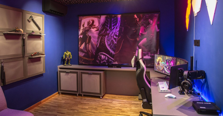 Ideias de marcenaria para quarto gamer