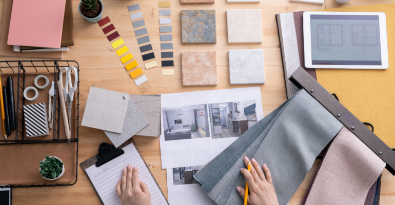 Como receber e organizar amostras de arquitetura e design de interiores