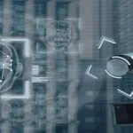 câmera equipada com inteligência artificial na segurança pública reconhece um rosto digital