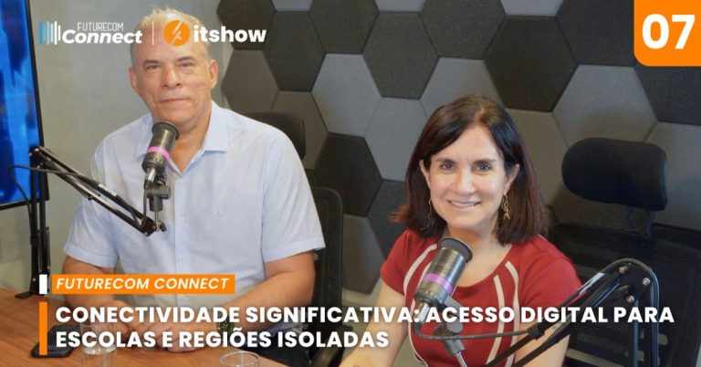 convidados do Futurecom Connect #7 durante a gravação do episódio