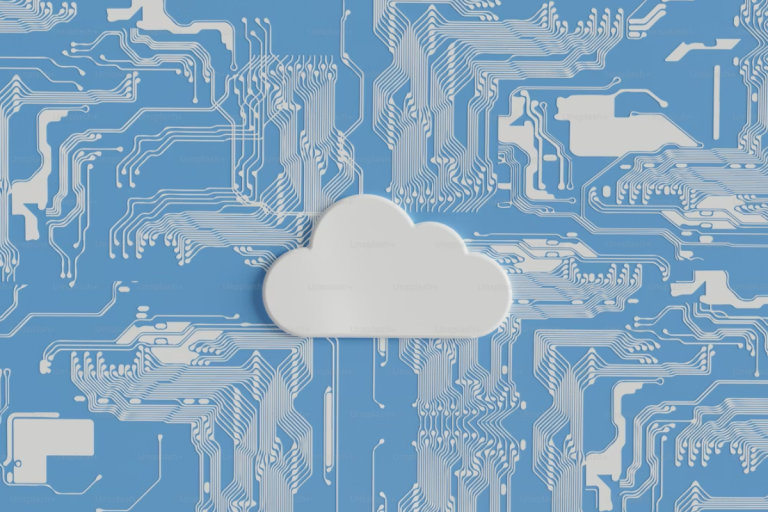 Esta imagem é um gráfico que ilustra o conceito de computação em nuvem em um contexto tecnológico.