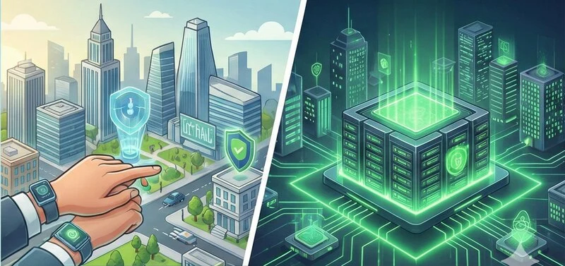 imagens ilustrativas sobre sistemas de pagamentos digitais seguros para prefeituras com foco em sustentabilidade