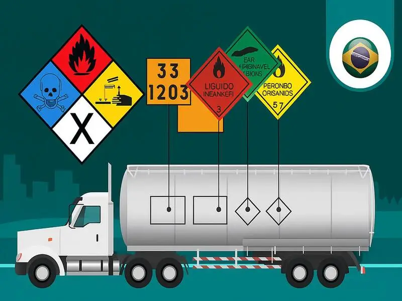 arte de caminhão com sinalizações indicadas