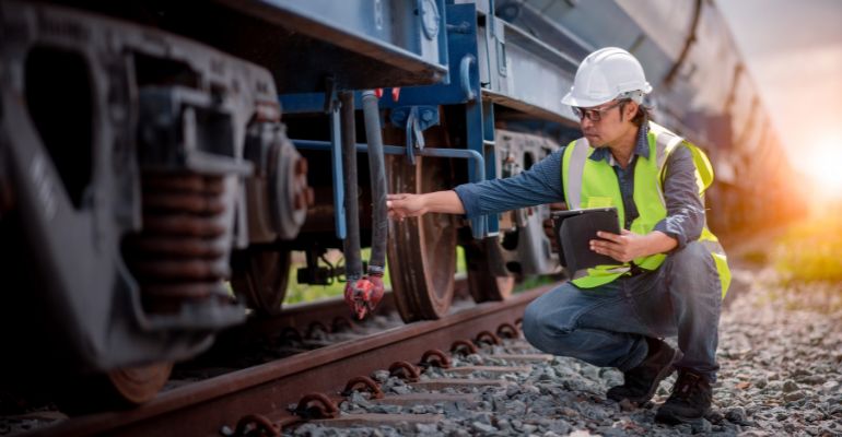 Manutenção de vagões e locomotivas