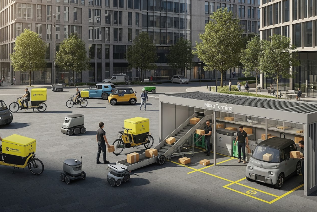 Como impulsionar a distribuição urbana sustentável com micro terminais e veículos de baixo carbono?