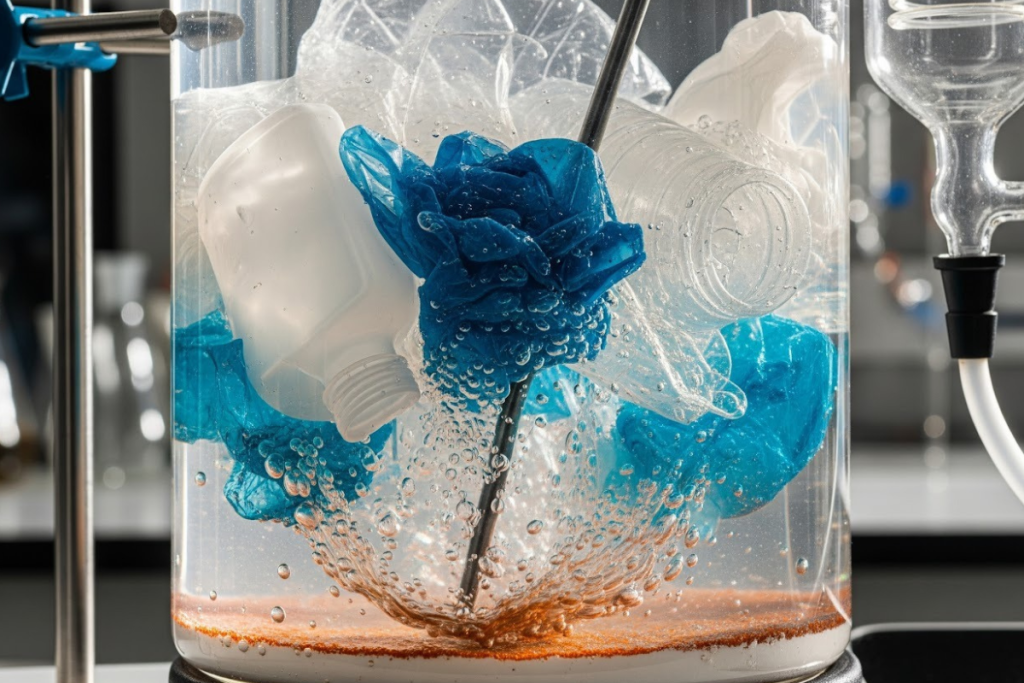 Como a despolimerização química de plásticos está revolucionando a reciclagem?