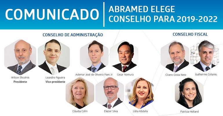 Confira os novos membros dos Conselhos de Administração e Fiscal da Abramed para 2019-2022
