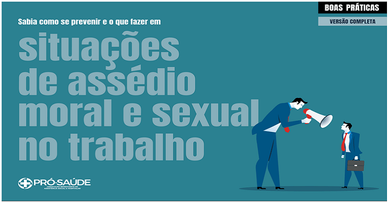 Cartilha da Pró-Saúde ensina como lidar em casos de assédio