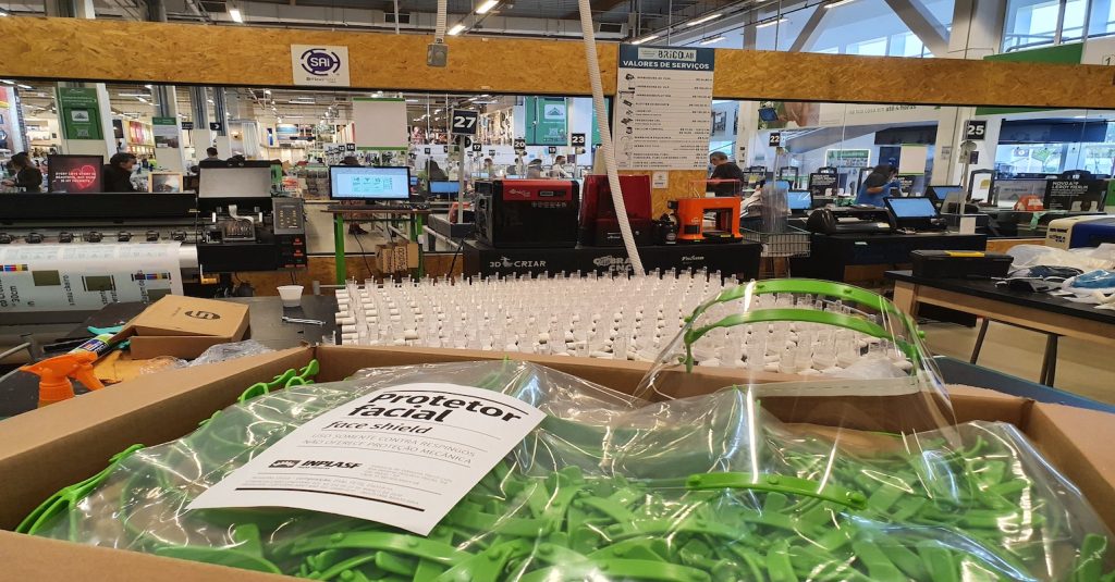 Inplasf apoia iniciativa de doação de protetores faciais 