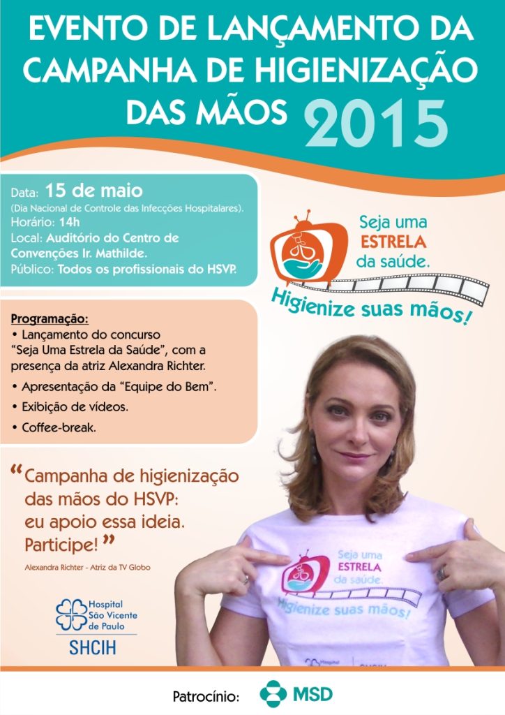 Hospital São Vicente de Paulo mobiliza colaboradores para higienização de mãos