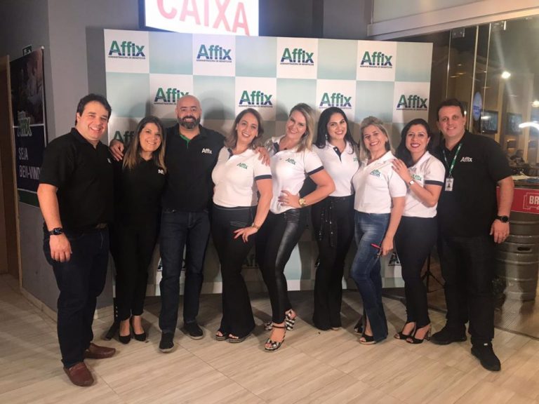 Pedro Rezende, CEO da Affix, a esquerda, e equipe