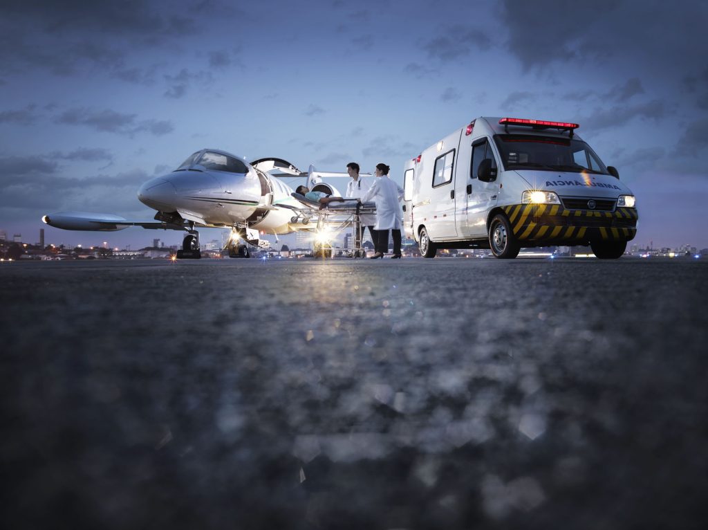 Como funcionam as ambulâncias aéreas?