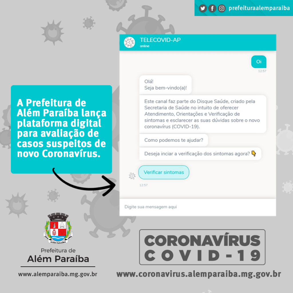 Uso de plataforma digital para avaliação de casos suspeitos de COVID