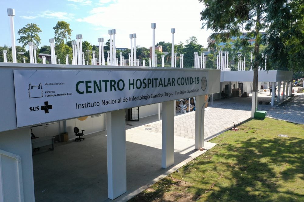 Centro Hospitalar da Fiocruz para a pandemia de Covid-19 entra em funcionamento