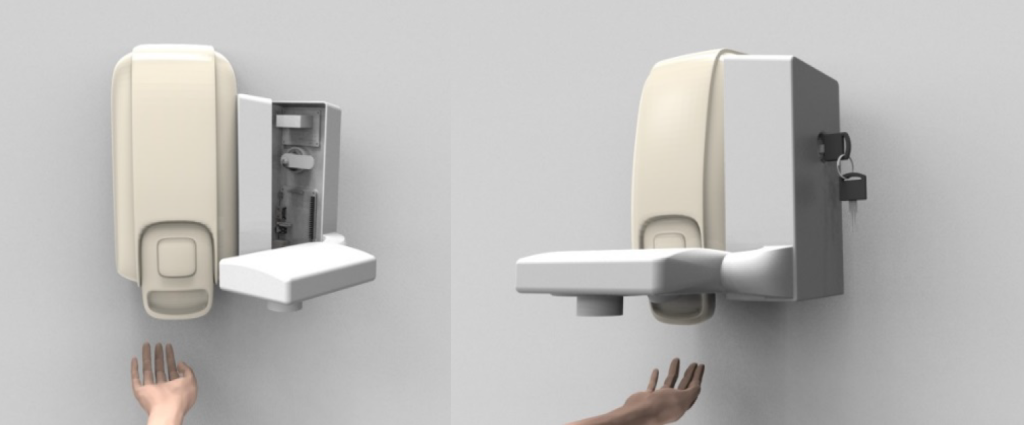 Startup cria higienizador de mãos com leitura biométrica para uso em hospitais