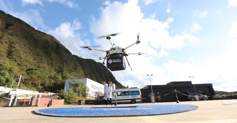 Pardini lança primeira rota regular de drone em Belo Horizonte