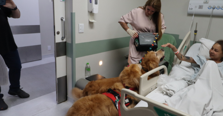 Pet Terapia é adotada pelo Hospital Unimed Campinas