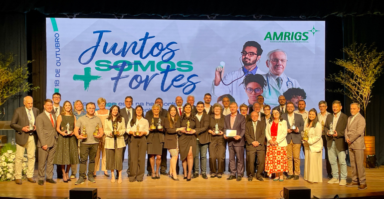 AMRIGS premia iniciativas que transformam a prática médica no Rio Grande do Sul