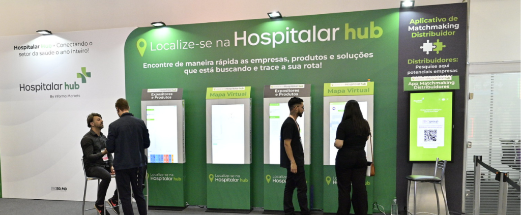 Hospitalar Hub facilita acesso a informações e conexões na Feira Hospitalar